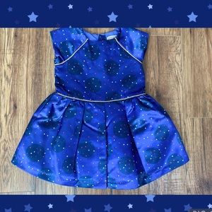 Cat & Jack Blue Polka Dot Dress (3t)